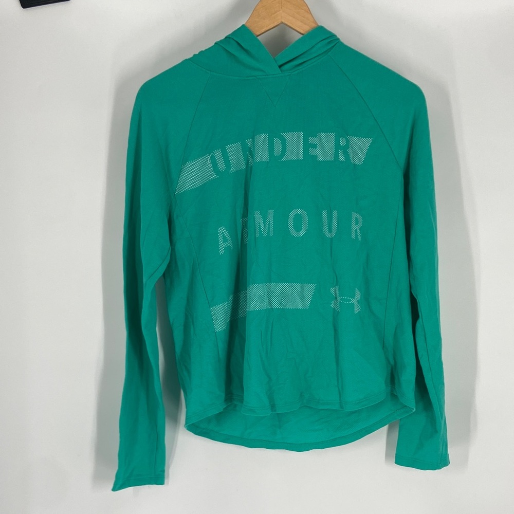 Under Armour Green Hoodie/Sweatshirt Size SM/P/CH Gently Used